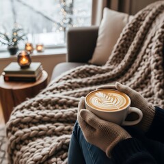 Cozy Winter Coffee Break Relaxation.