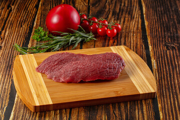 Raw classic beef steak for grill