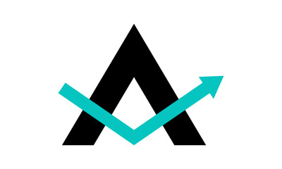 Modern Letter A Financial Logo