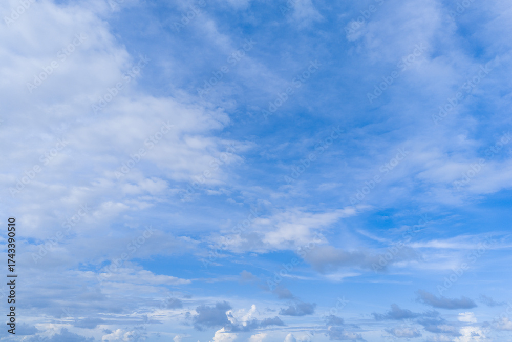 Wall mural cloudscape sky background. cloud in the sky. background with cloud. gloomy sky with overcast clouds.