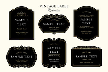 vintage label collection_2／ビンテージフレームラベルコレクション2