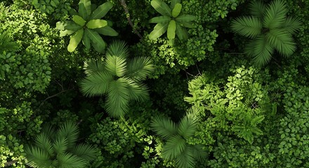Dense Lush Tropical Foliage.