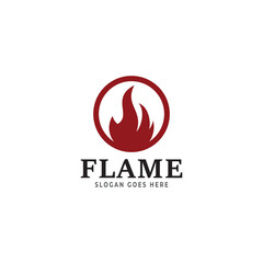 fire logo vector icon template
