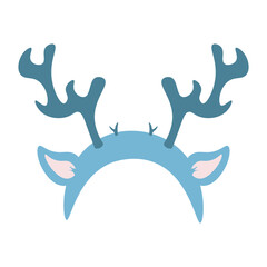 Cartoon Reindeer Antler Headband Illustration