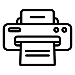 Outline Printer Icon