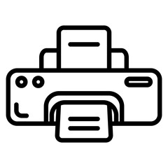 Outline Printer Icon