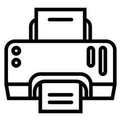 Outline Printer Icon