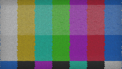 Obraz na płótnie Canvas Distorted glitch TV test screen Obraz na płótnie Canvas Distorted glitch TV test screen