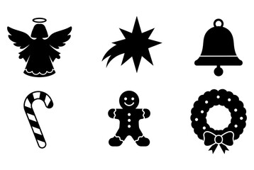 christmas icons set