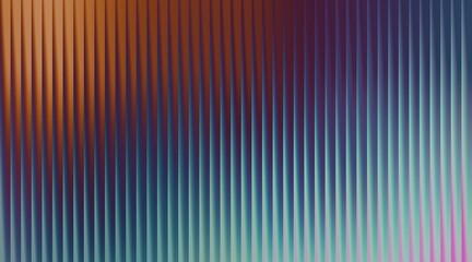 Abstract background with vertical lines in shades of orange, blue and green color