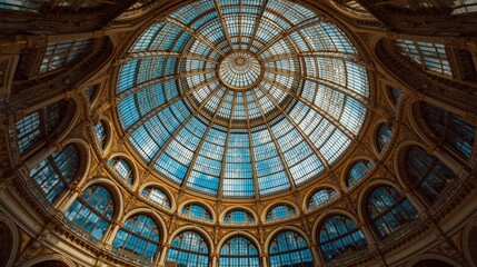 Obraz premium Magnificent Victorian Era Glass Dome Architecture and Interior Design
