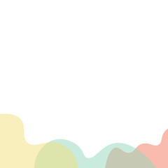 Obraz premium Transparent Blob Footer