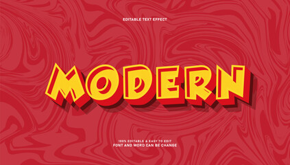 Modern text effects with editable 3d styles