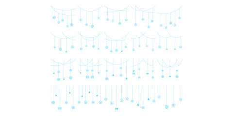 Christmas Snowflake Border Decoration