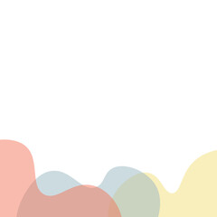 Obraz premium Transparent Blob Footer