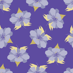 seamless pattern with flowers
