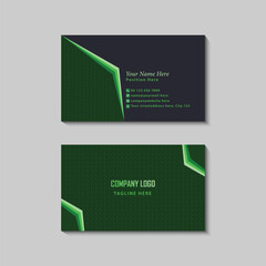 Elegant Business Card with Geometric Design