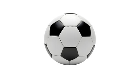 Classic Black and White Soccer Ball Isolated on White Background