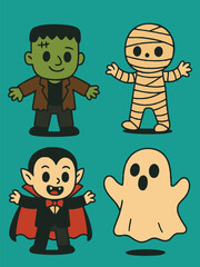 Naklejka premium Helloween Art & Illustration asset 2