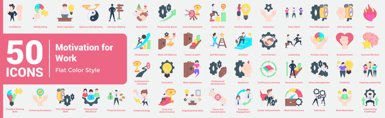 Motivation for work Bundle H50 Flat Color