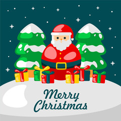 vector merry christmas background template