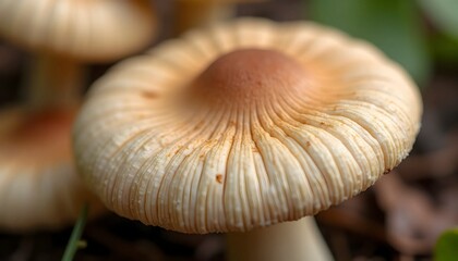 Mushroom Cap Macro Nature Background