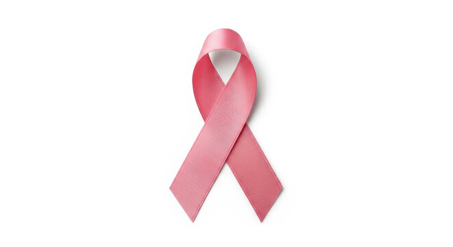 Pink Ribbon Symbolizing Breast Cancer Awareness and Support Global Health Initiative - Powered by Adobe