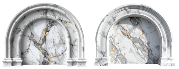 Elegant White Marble Arch