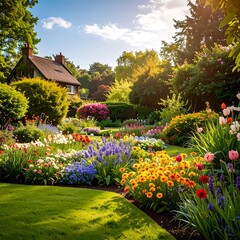 Beautiful garden scene
