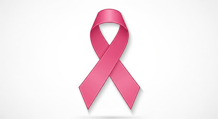 Pink Ribbon Symbol for Breast Cancer Awareness and Support
