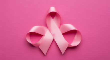Pink Ribbon Campaign Against Breast Cancer Awareness and Support