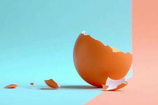 broken egg shell