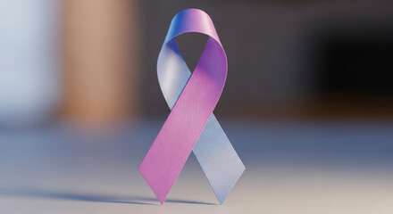 Awareness Ribbon Symbolizing Hope and Support for Victims of Violence