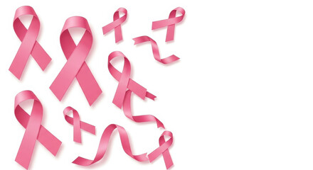 Pink Ribbon Awareness Campaign For Breast Cancer Support
