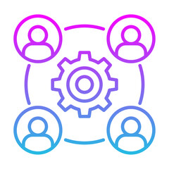 Obraz premium Teamwork Icon