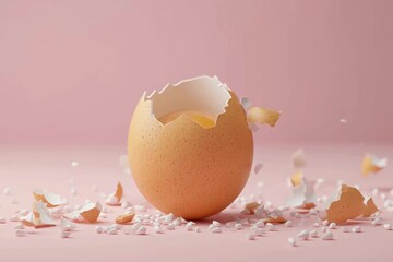 broken egg shell - Powered by Adobe