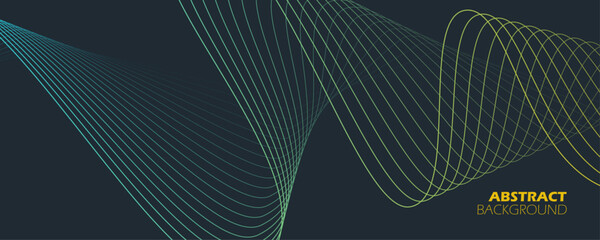 Color wavy lines pattern. Futuristic abstract background for creative graphic design. Vector illustration.	