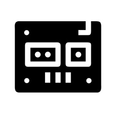 Fototapeta premium Compact electronic circuit board for gadgets