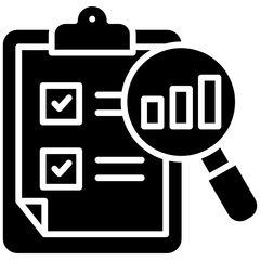 Data Literacy glyph icon