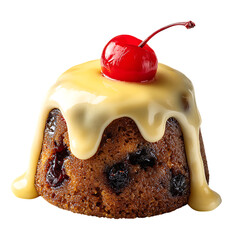 Plum Pudding with Custard