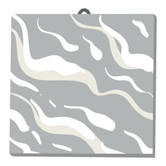 Neutral Abstract Wall Art, Wavy Pattern Modern Poster, Earth Tones Line Texture
