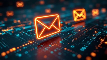 Email marketing concept digital communication technology newsletter promotion online business strategy system