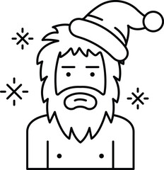 A man with a beard and a hat on his head