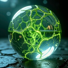 Luminous sphere with patterns