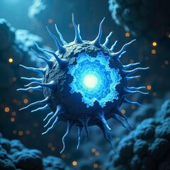 Technology sphere with patterns