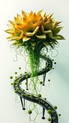 Ecological Art Patterns of Plant Spiral