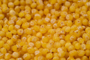 Millet as a texture, background, pattern. Macro photo