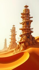 The natural landscape of desert architecture