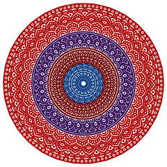 Signs and symbols. Circle pattern lotus or flower mandala art design. colorful, vintage, tradition, classic, dco, cycle, islamic, arabic, embroidery, ikat, Indian motifs, traditional, Turkish, arts .