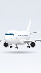 Fototapeta premium Airplane elegant and colorful composition with sharpness and visual beauty.